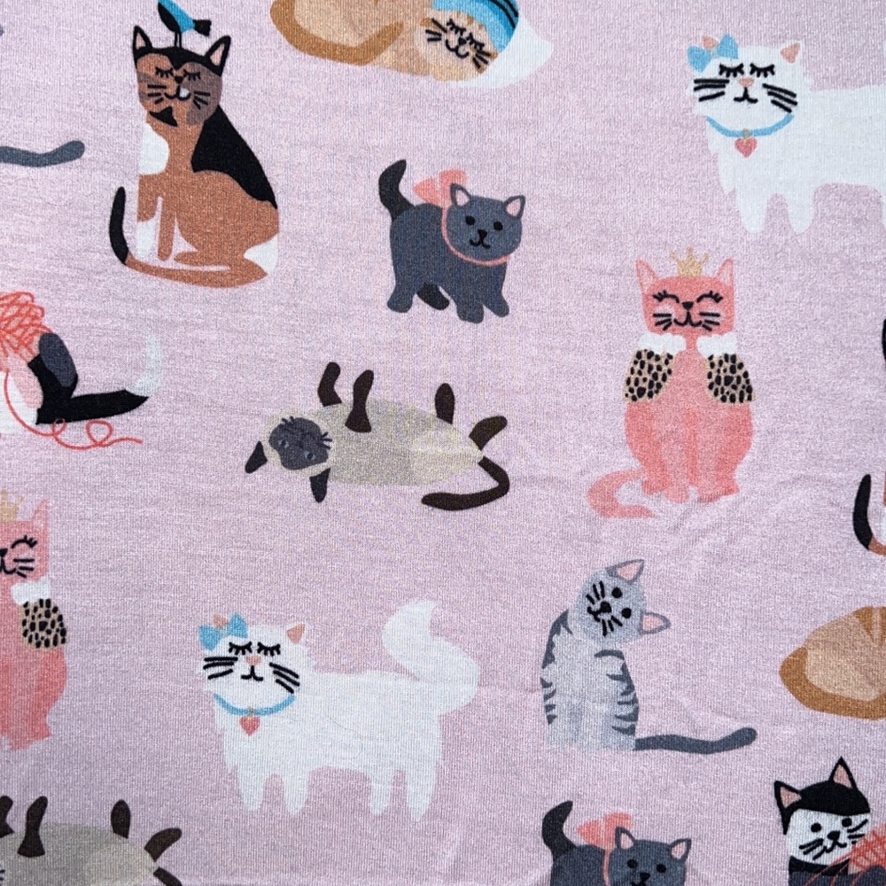 Little sleepies pink cool cats swaddle and bow